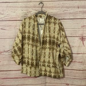 Aryn K 100% silk python print kimono